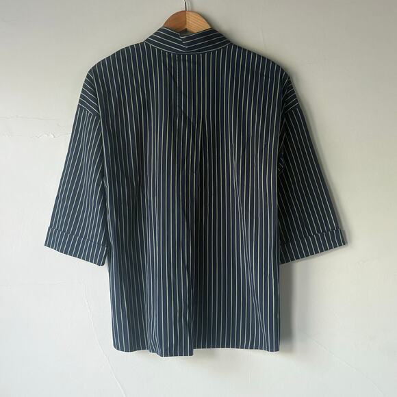 Lafayette 148 New York Plus Hawkins Striped Pullover Blouse Size Small - Picture 8 of 8